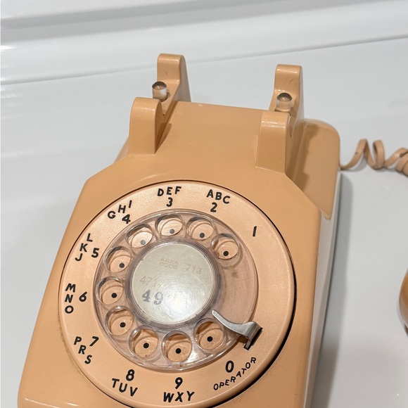Vintage Beige Rotary Dial Telephone woks! - Picture 11 of 17